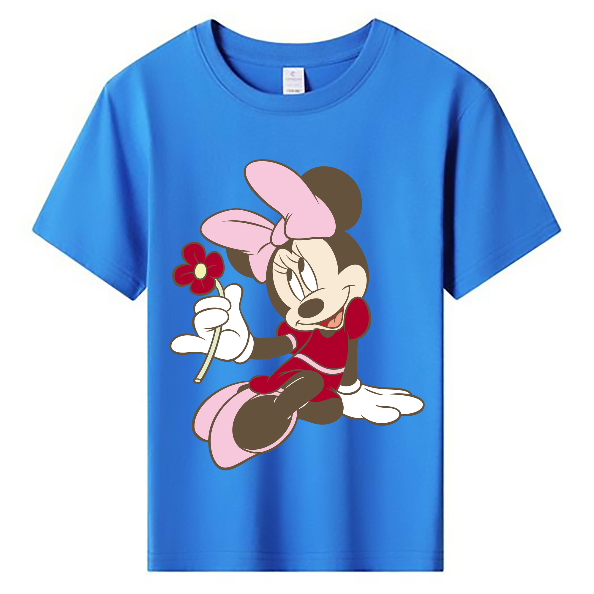 ミッキーマウス Mickey Mouse 綿100％キッズTシャツ（フロントプリント）